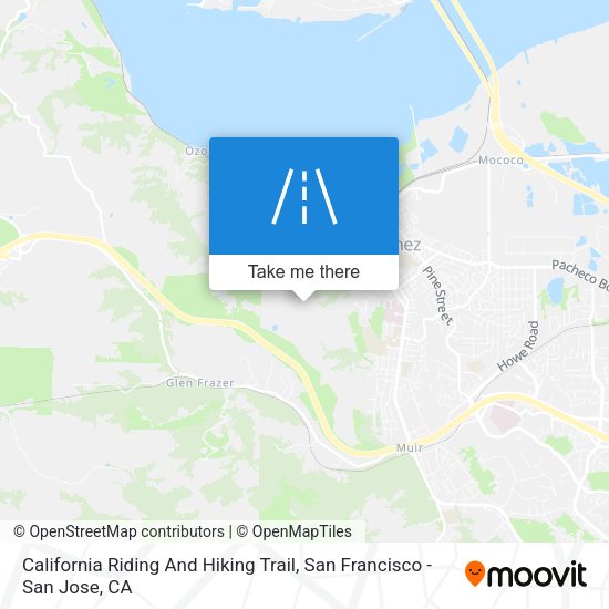 Mapa de California Riding And Hiking Trail