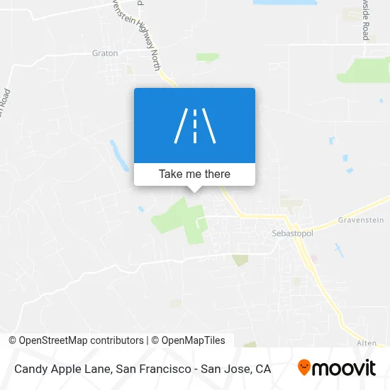 Candy Apple Lane map