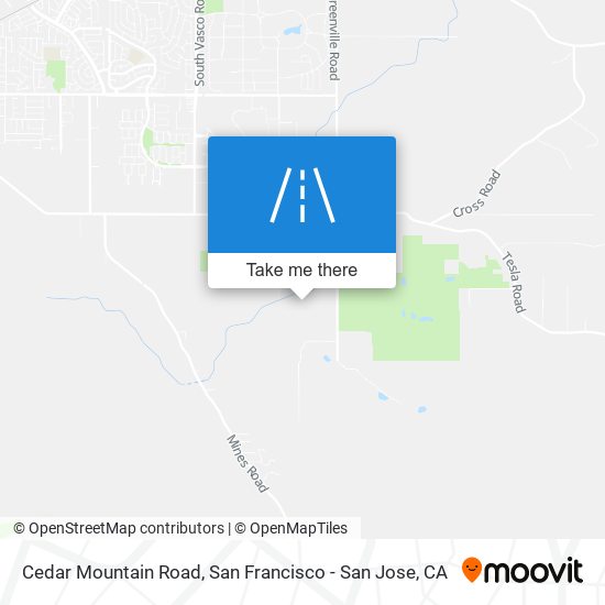 Cedar Mountain Road map
