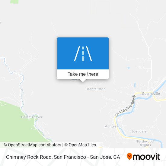 Mapa de Chimney Rock Road