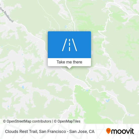 Mapa de Clouds Rest Trail