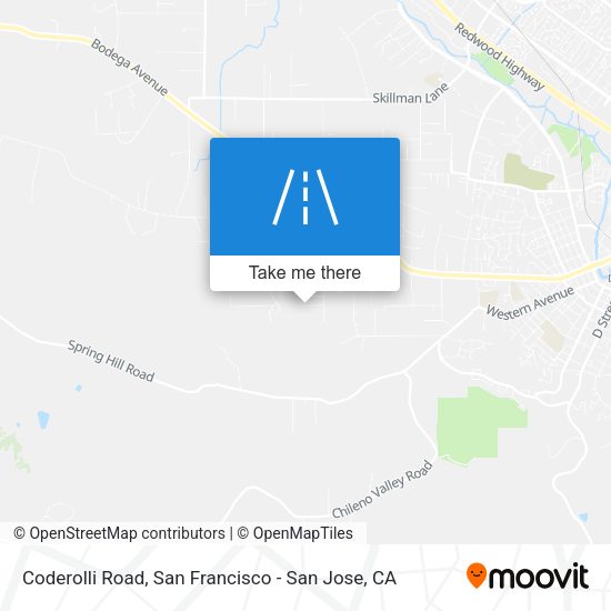 Mapa de Coderolli Road