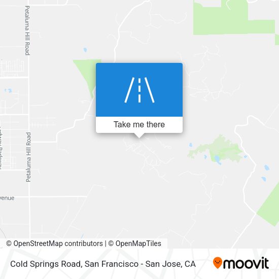 Cold Springs Road map