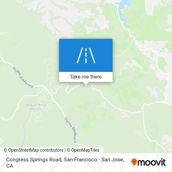 Congress Springs Road map