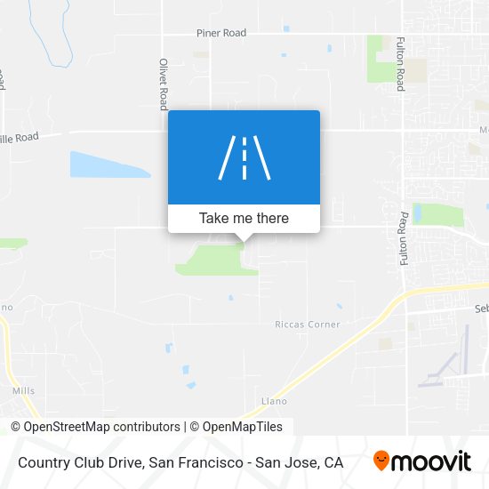 Mapa de Country Club Drive