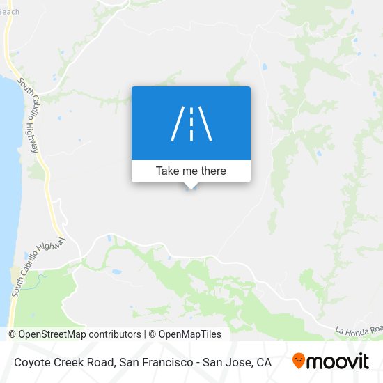 Mapa de Coyote Creek Road