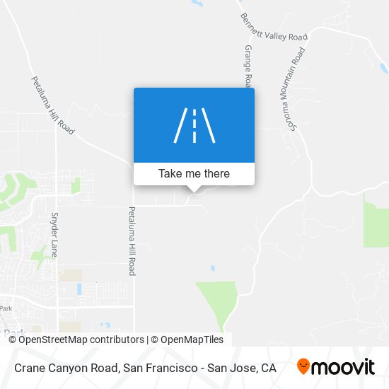 Mapa de Crane Canyon Road