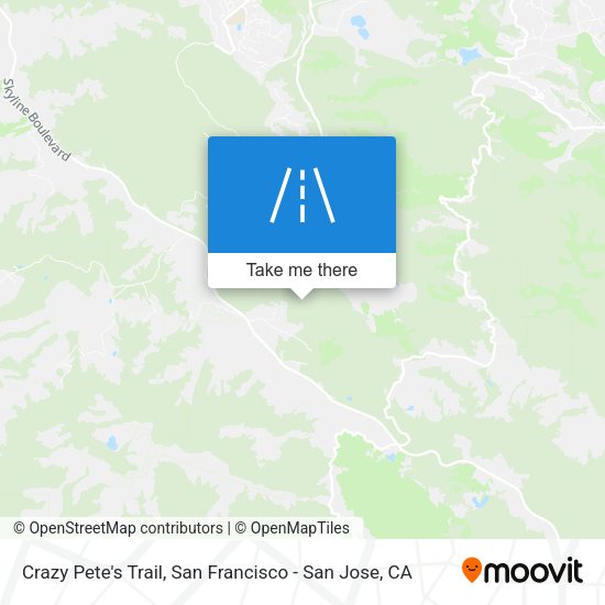 Crazy Pete's Trail map
