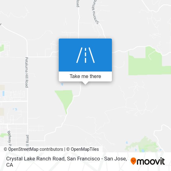 Crystal Lake Ranch Road map