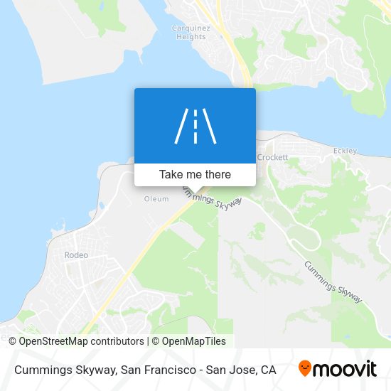 Mapa de Cummings Skyway