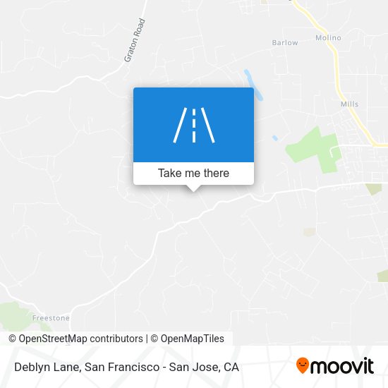 Mapa de Deblyn Lane
