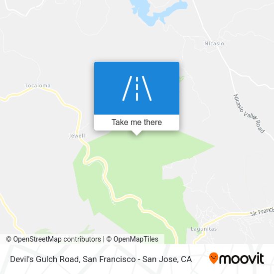 Mapa de Devil's Gulch Road