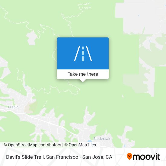 Devil's Slide Trail map