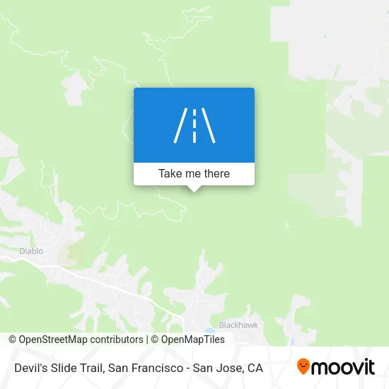 Devil's Slide Trail map