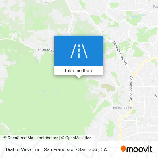 Diablo View Trail map