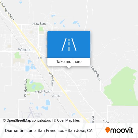 Mapa de Diamantini Lane