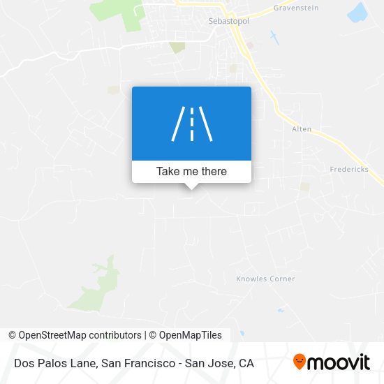 Dos Palos Lane map