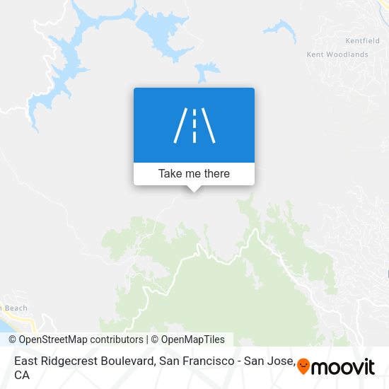 East Ridgecrest Boulevard map