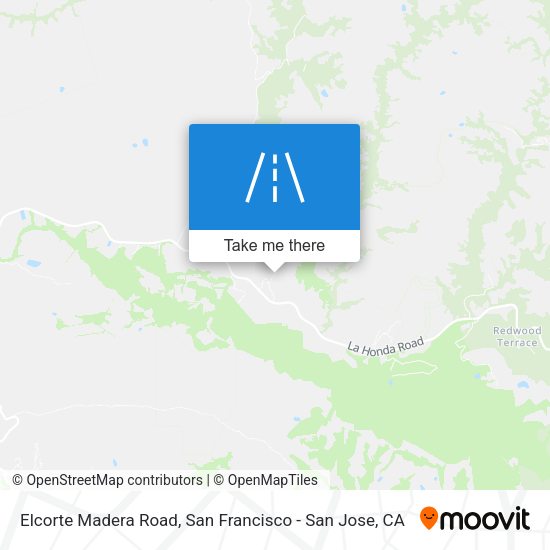 Mapa de Elcorte Madera Road