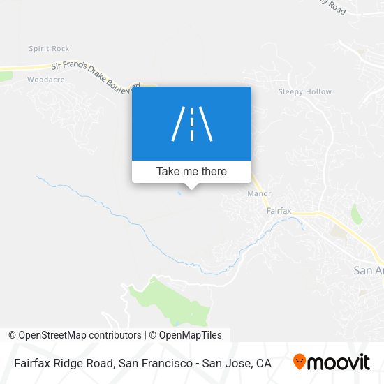 Fairfax Ridge Road map