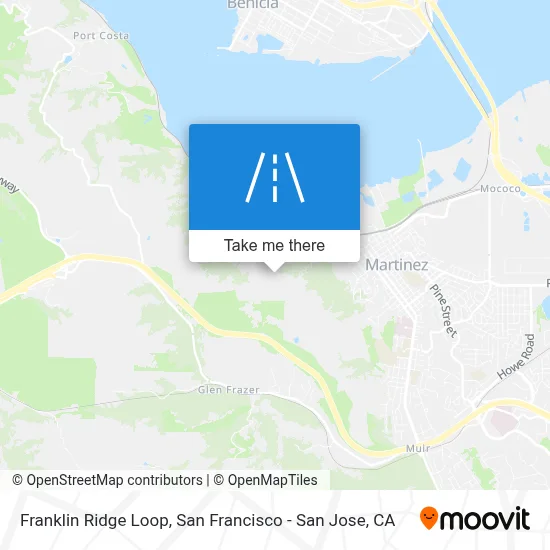 Franklin Ridge Loop map