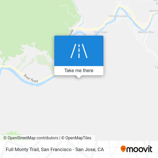 Full Monty Trail map