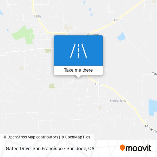 Gates Drive map