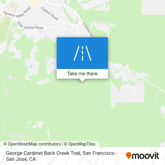 George Cardinet Back Creek Trail map