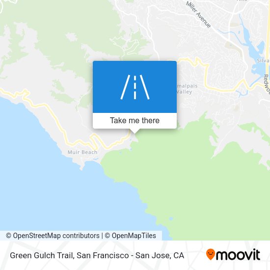 Mapa de Green Gulch Trail