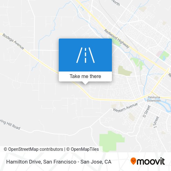 Mapa de Hamilton Drive