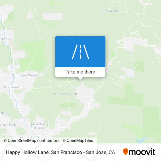 Happy Hollow Lane map
