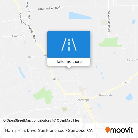 Harris Hills Drive map