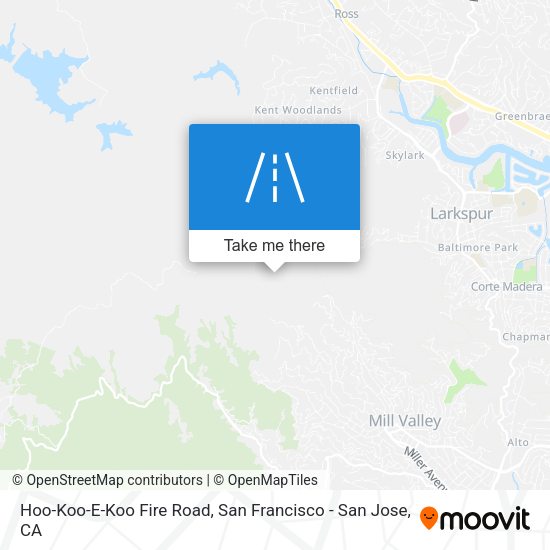Hoo-Koo-E-Koo Fire Road map