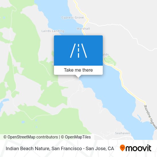 Mapa de Indian Beach Nature