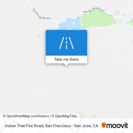 Indian Tree Fire Road map