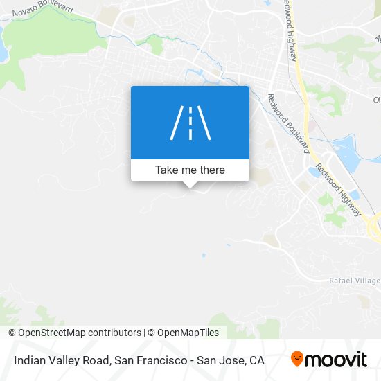 Indian Valley Road map