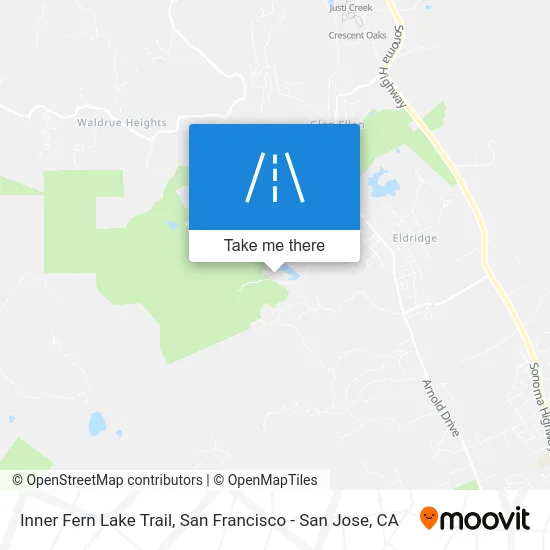 Inner Fern Lake Trail map