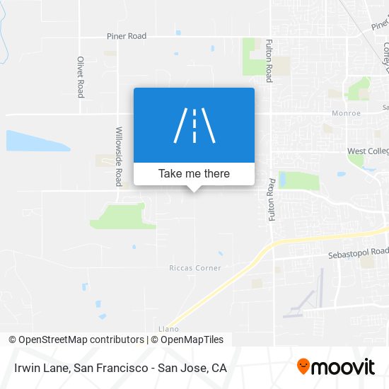 Mapa de Irwin Lane