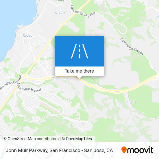 John Muir Parkway map
