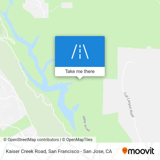 Kaiser Creek Road map