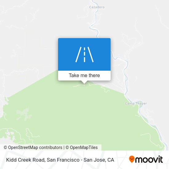 Kidd Creek Road map