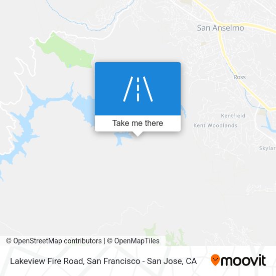 Lakeview Fire Road map