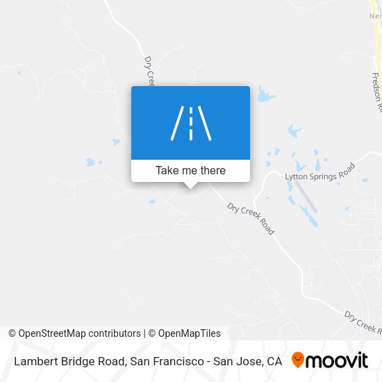 Lambert Bridge Road map