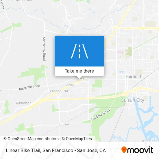 Linear Bike Trail map