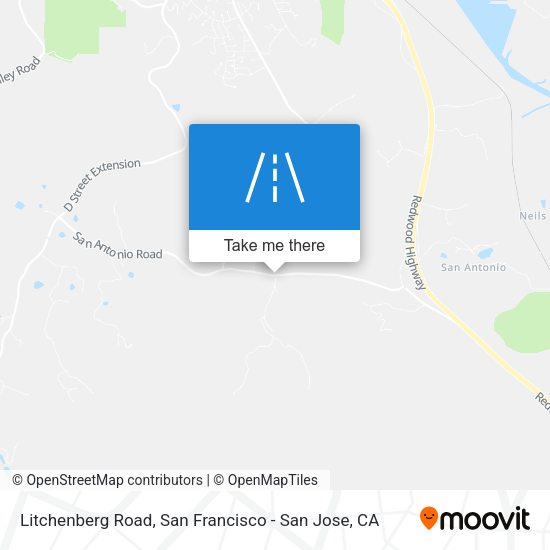 Mapa de Litchenberg Road