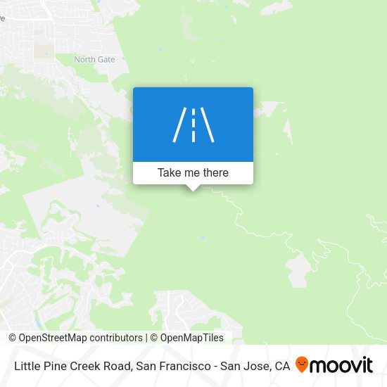Little Pine Creek Road map