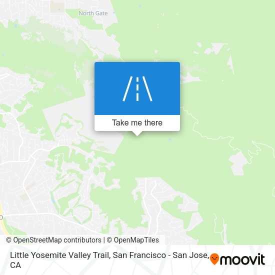 Mapa de Little Yosemite Valley Trail
