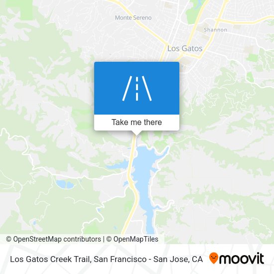 Mapa de Los Gatos Creek Trail