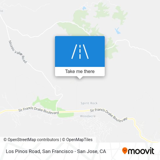 Los Pinos Road map