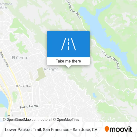 Lower Packrat Trail map
